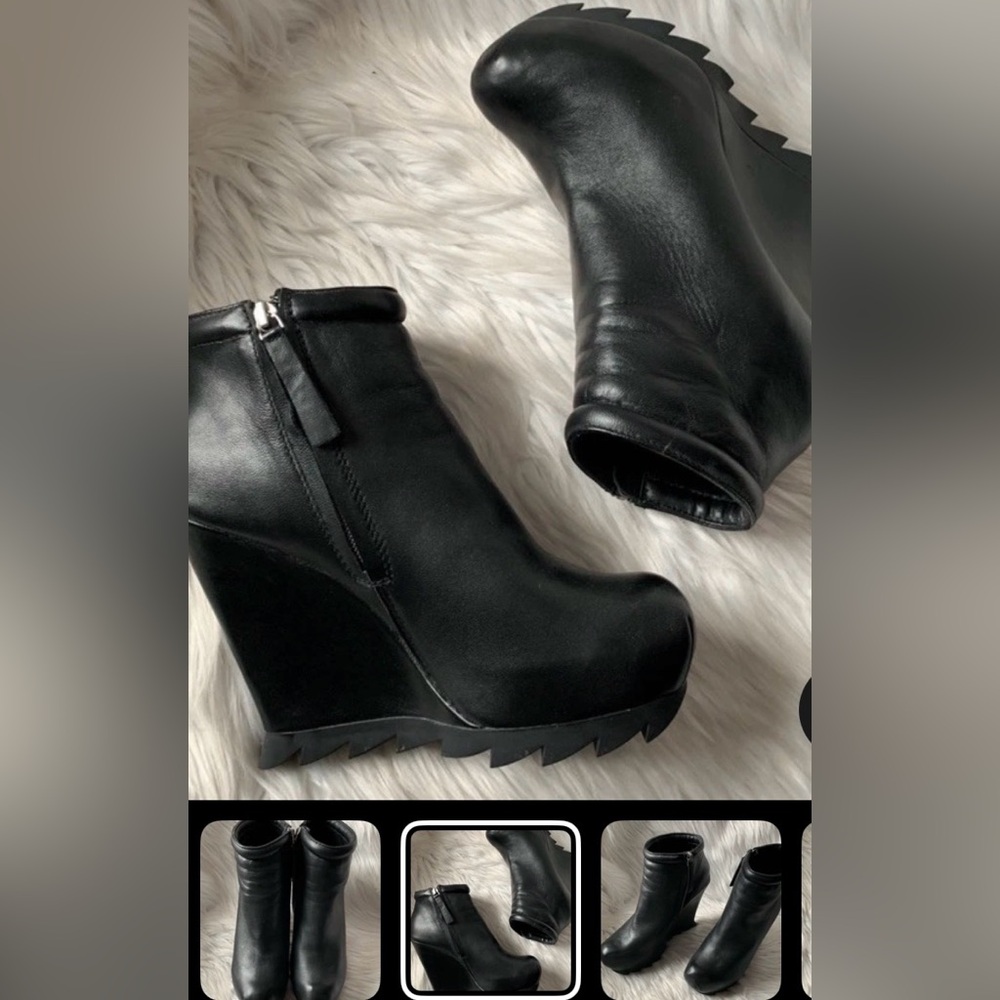 Camilla Skovgaard Saw Sole Wedge Ankle Boots
